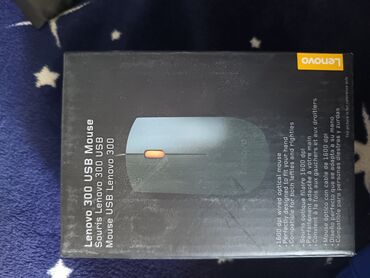 Мониторы: Lenovo 300 USB siçanı, 1600 dpi optik sensoru ilə təchiz olunmuşdur