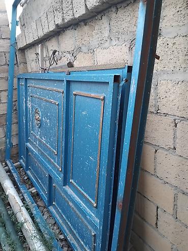 Həyət darvazaları: Yeni Dəmir Həyət darvazası, Yana açılan, 3 m, Mexaniki, rəng - Mavi, Kredit yoxdur, Ünvandan götürmə — 1