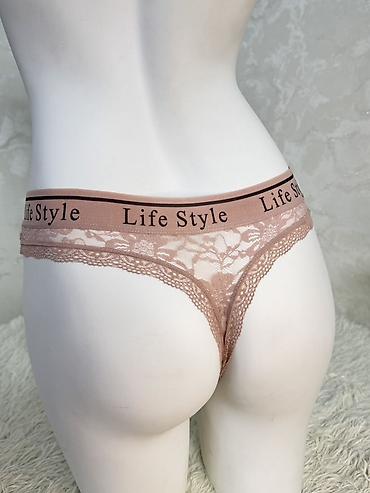 Трусики: Кружевные женские трусики-стринги Life Style Размер S - Модель — 8