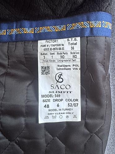 кент пальто: Пальто SACO Slim Fit, модель 569 - Тип: мужское пальто на пуговицах — 3