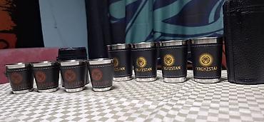 Другие комплектующие: Стальные рюмки, 4шт. в чехле (дермантин). С рисунком национального — 13