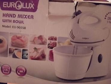 xəmir mikseri: Eurolux EU-903SB – qablı əl mikseri - Güc: 300W - 5 sürət + Turbo — 1