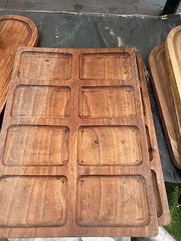 serv agaci: Taxta servis lövhələri və kəsim taxtaları - Material: təbii bərk ağac — 8