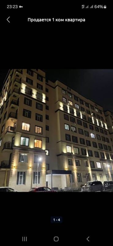 сдаётся квартира рядом рынок дордой: 1 бөлмө, 36 кв. м, Элитка, 3 кабат, Евроремонт