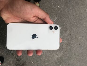 iphone 11 işlenmiş qiymeti: IPhone 11, 64 GB, Ağ, Simsiz şarj, Face ID