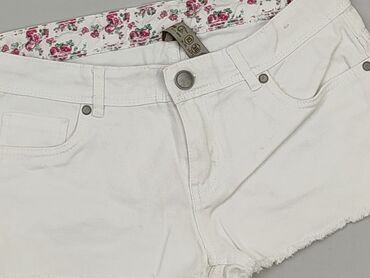 białe bluzki z krótkim rekawem: Krótkie Spodenki Damskie, Denim Co, M, stan - Bardzo dobry