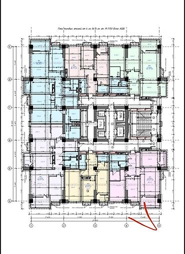 терассой: 3 комнаты, 130 м², Асанбай мкр 2 этаж, ПСО (под самоотделку) — 2
