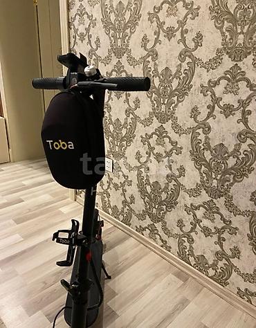 elektrikli scooter toba: Elektrik skuter – Toba aksessuarları ilə - Rəng: qara - Sükan — 1