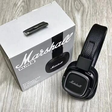 беспроводные наушники с микрофоном для компьютера: Каптама, Marshall, Жаңы, Электр зымсыз (Bluetooth), Классикалык