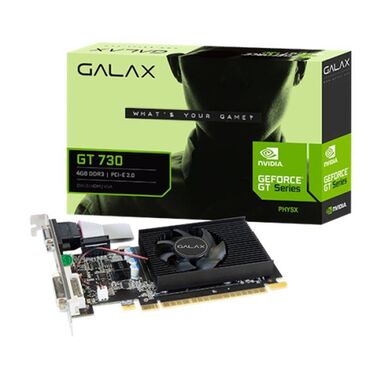 Веб-камеры: Новая видеокарта GALAX GeForce GT730 4GB DDR3 128bit VGA DVI-I HDMI