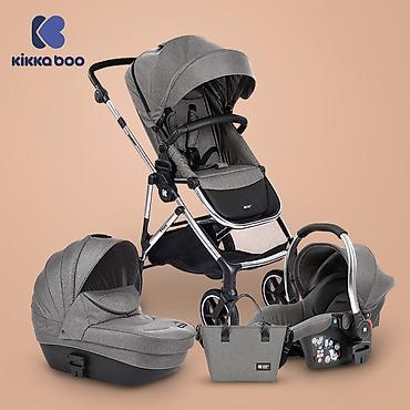 cena torbe: KIKKA BOO Kolica THEA light grey set 3u1 sa tvrdom korpom i — 2