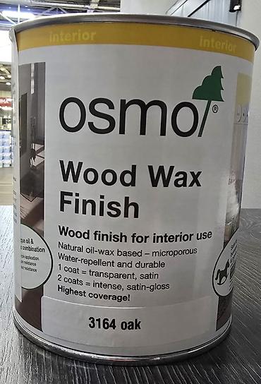 Масло для дерева: OSMO Wood Wax Finish 3164 Oak (Дуб), 750 мл — цветное прозрачное — 5