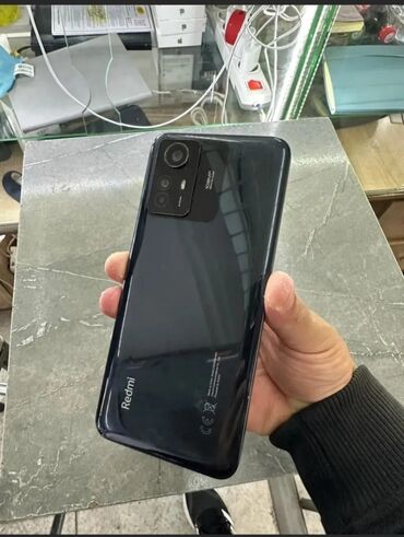 номера для телефона: Redmi, Redmi Note 12 Pro+ 5G, Колдонулган, 64 ГБ, түсү - Кара, 1 SIM, 2 SIM, eSIM