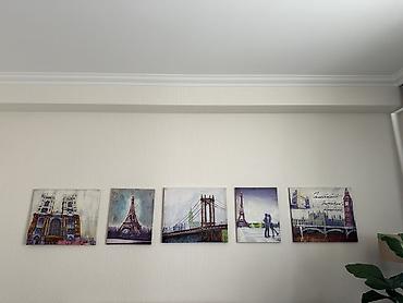 lövhə şəkilləri: Divar təsviri dəstləri – Avropa şəhər motivləri Məhsul təsviri: - 5 — 3