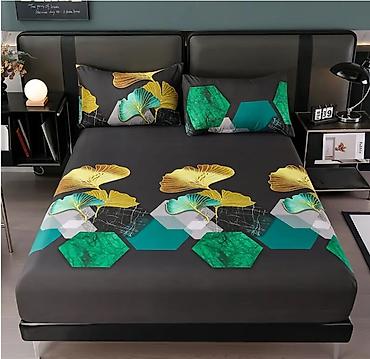 bed sheets: Продаю две наволочки и простыня на резинке 180 см х 200 см — 2