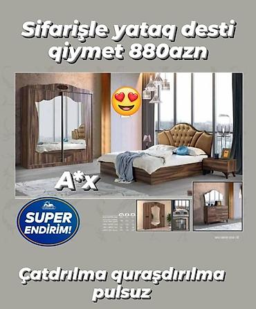 yatag: İkinəfərlik çarpayı, Termo, Dolab, 2 tumba, Yeni — 1