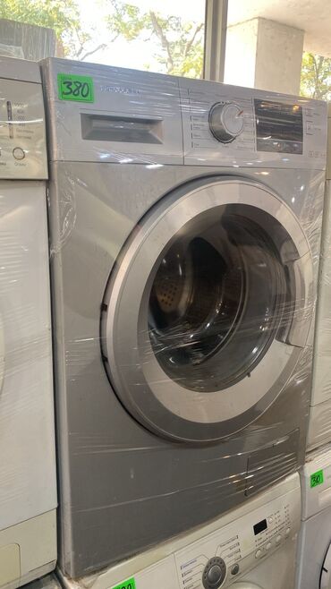 məişət soyuducuları: Hoffmann ön yükləməli paltaryuyan maşın - Korpus: gümüşü rəng, iri ön