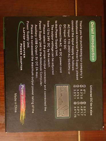 notebook irsad: AdapterUnversal orginal ✅ Avtomobil və ev üçün ✅ noutbuk adapteri – — 5