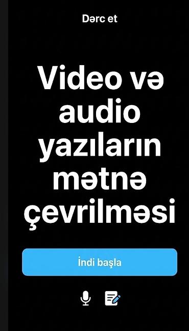 trims edu az: Xidmət: Video və audio yazıların mətngə çevrilməsi Təsvir: - — 2