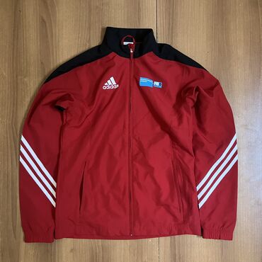 Куртки: Куртка Adidas, S (EU 36), цвет - Красный