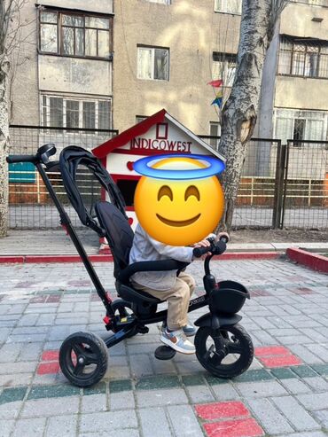 купить трехколесный велосипед для взрослых: Детский трехколесный велосипед‑коляска с родительской ручкой. Цена