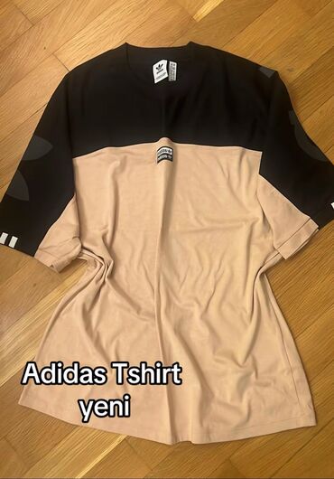 базовые мужские футболки: Adidas tshirt yeni