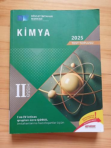 химия банк тестов 1 часть pdf 2023: Məhsul: “Kimya 2025 – Test Toplusu, II hissə” Nəşriyyat: Dövlət — 1