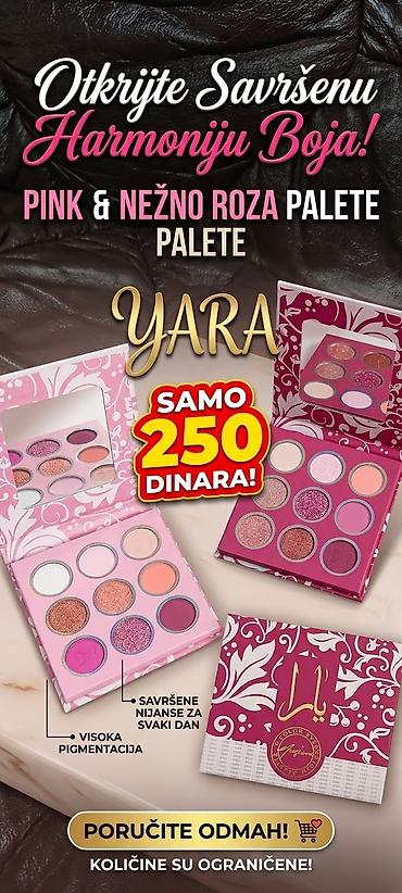 guma za ugg: YARA pink i nežno roza palete senki za oči - Devet pažljivo — 1