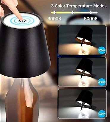 staklene case maxi: LED lampa za vinske flaše – prenosiva, USB punjiva - Dekorativna LED — 5