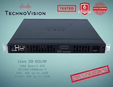 azercell modem satilir: Cisco ISR 4331 K9 router ✔️Sertifikasiyadan keçmiş təcrübəli