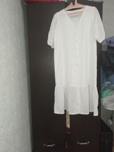 кыргызской костюм: Күнүмдүк көйнөк, Узун модель, 4XL (EU 48)