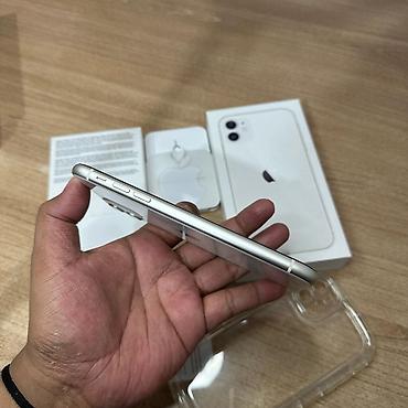 telefon iphone 11: IPhone 11, 128 GB, Ağ, Zəmanət, Kredit, Simsiz şarj — 5