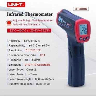 malocnu reng in Azərbaycan | DONLAR: Lazer infraqlrmlzl texniki termometr. Brend: UNI-T Model: UT 300 S -