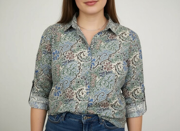 calzedonia koszula w paski: Walbusch, Women`s shirt, size 2XL