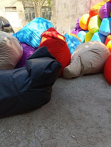 Pufiklər: Rəngarəng “bean bag” puf kreslolar - Müxtəlif parlaq rənglər: qara — 1