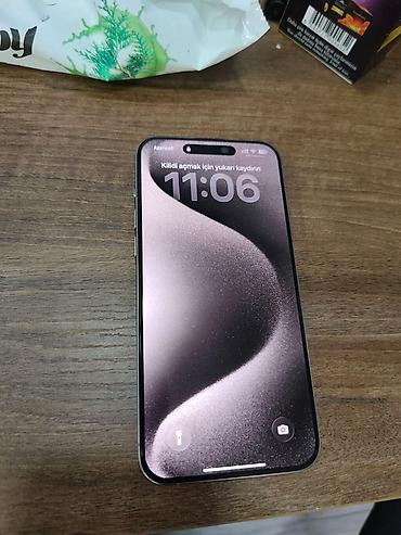 ref iphone satisi: IPhone 15 Pro Max, 256 GB, Black Titanium, Face ID — 2