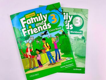 ручки карандаши: Family and friends 3 оригинальные. На некоторых страницах написано