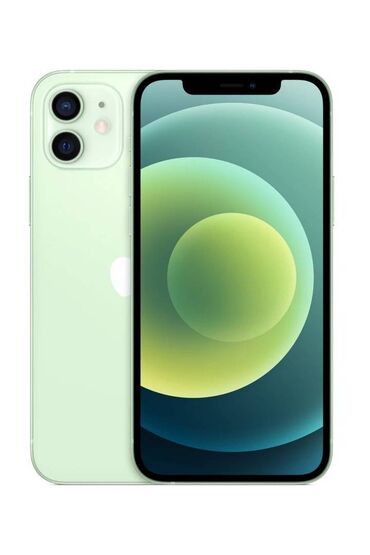 Apple iPhone: IPhone 12, 128 GB, Yaşıl, Zəmanət, Barmaq izi, Face ID