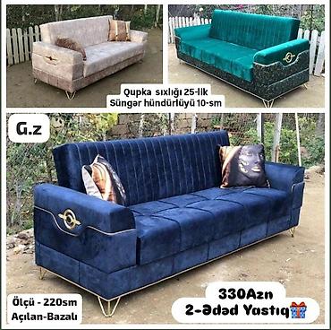 baliş: *Divan 330Azn* 🛋️Rəng seçimi istənilən *2-Ədəd Yastıq Hədiyyə🎁* — 1