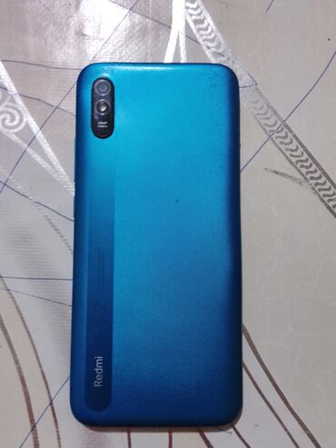 режим телефоны: Redmi, Redmi 9A, Б/у, 64 ГБ, цвет - Синий, 2 SIM