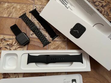 Apple Watch: Apple watch series 6 44mm стальная версия состояние как новый ни — 8