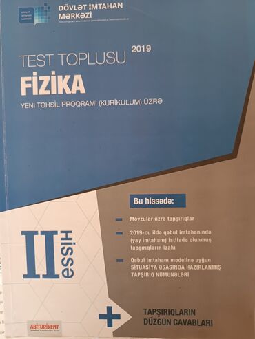 çingiz abdullayev kitabları: Fizika toplu 2-ci hissə 2019