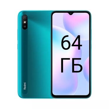 redmi 40: Redmi, Redmi 9A, Б/у, 64 ГБ, цвет - Синий, 2 SIM