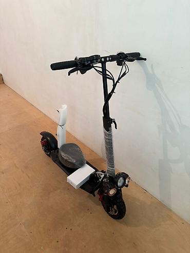 redline s50: Elektrik skuter – qara/qırmızı dizayn, güclü şəhər və off-road yürüşü — 6