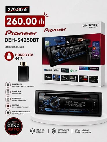 deh 4250bt: Maqnitol, Yeni, Pioneer, AUX, Çin, Ödənişli çatdırılma, Rayonlara çatdırılma — 3