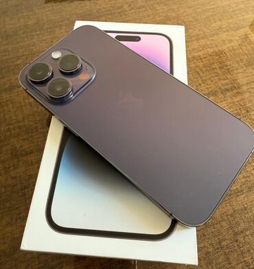 IPhone 14 Pro, 128 GB, Deep Purple, Barmaq izi, Simsiz şarj, Face ID