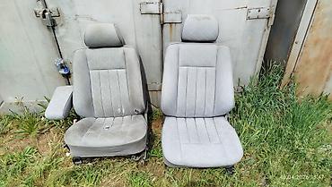 W124 передние сиденья серая ёлка с подлокотником Отдельно ничего не