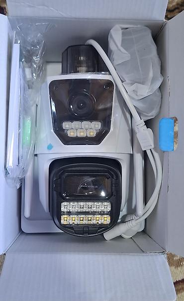 cat 5 kabel: 1). 3 linzali Wi-fi- lı müşahidə kamera qara rəng +256gb yaddaş kartı — 3