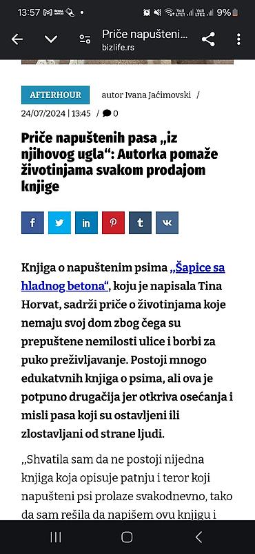 кућице за псе слике: Šapice sa hladnog betona – Tina Horvat - Knjiga: zbirka kratkih priča — 6