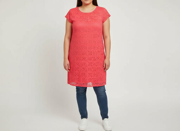 koronkowa sukienki na wesele plus size: Yessica, Sukienka damska, rozmiar 2XL